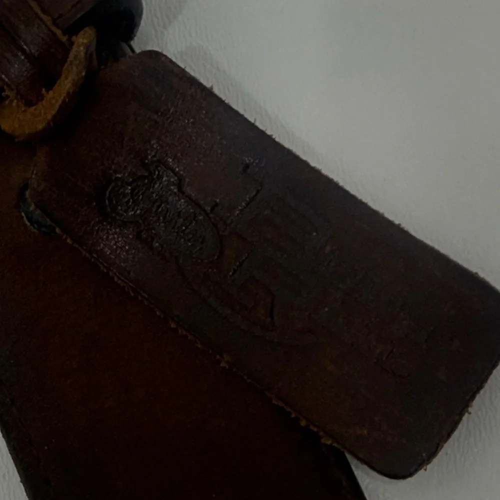 Justin Bent Rail Brown leather belt size 42